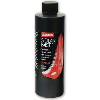 Jacquard Solarfast Dye - 8oz - Scarlet - Opret bemærkelsesværdigt detaljerede fotografier Fotografier og skygge -prints på papir eller stof - lav