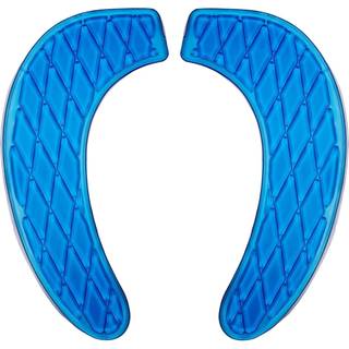 Kindax gel toilet s?de pude b?rbart og vaskbart toilet s?de d?kker universal med selvorienteret design (bl?)