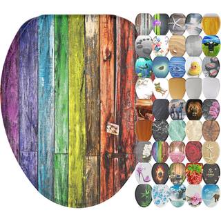 Sanilo langstrakt tavs langsomt t?t st?bt tr?justering af toiletstolen regnbue