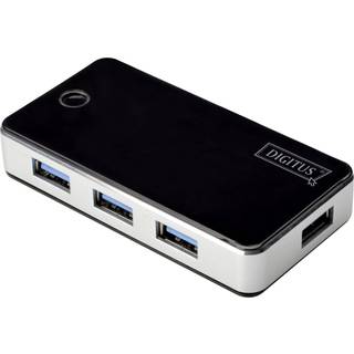 DIGITUS DA-70231 - hub - 4 ports USB hub - USB 3.2 - 4 ports - Sort