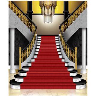 Beistle Grand Staircase Insta-Mural Photo Op 5 'X 6' flerfarvet