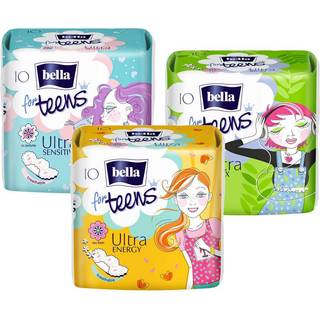 BELLA For Teens Ultra Sensitive hygiejnebind til piger 10 stk. - 10 stk.