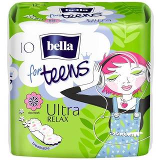 BELLA For Teens Ultra Relax hygiejnebind til piger 10 stk. - 10 stk.