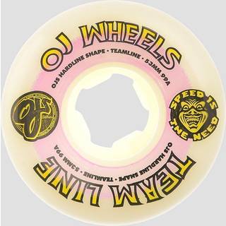 OJ's Team Line OG Formula Hardline Skateboard Hjul 4-Pak (53mm - Hvid/Lilla/Gul)