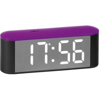 Atlanta 1133/8 Wecker mit LED-Anzeige Grau / Violett