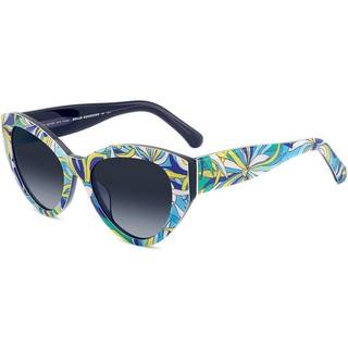 Kate Spade Paisleigh/S GF5/9O 55 Solbriller Kvinder Blue - Pattern Blue Yellow On Dark Blue - 55mm