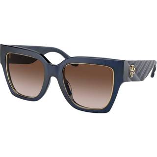 Tory Burch TY7180U 165613 52 Solbriller Kvinder Blue - Transparent Navy Blue - 52mm