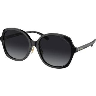 Coach HC8360F CH610 Asian Fit Polarized 5002T3 58 Solbriller Kvinder Black - Black - 58mm