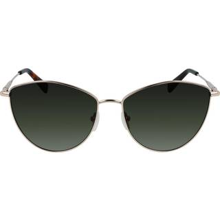 LONGCHAMP Kvinde LO155S 719 Solbriller Metal Guld rose Grøn Cat Eye