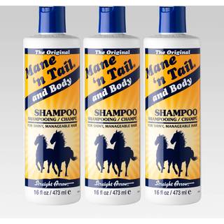Mane 'n Tail Original Formel for tykkere fyldigere stærkere hår 16 oz (3 pakningshampoo)