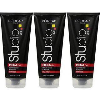 L'Oreal Paris Studio Line Mega Hair Gel 6,8 ounce (pakke med 3)