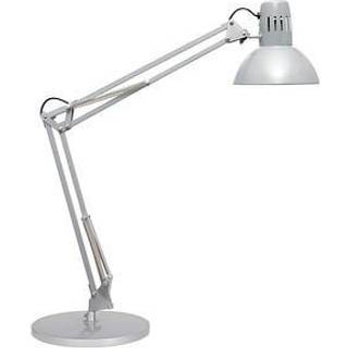 Skrivebordslampe MAULstudy, sølvfarvet, 49 cm, stativ