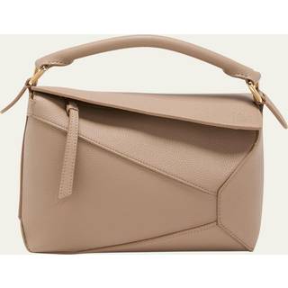 Loewe Puzzle Edge Small leather shoulder bag - beige - One Size