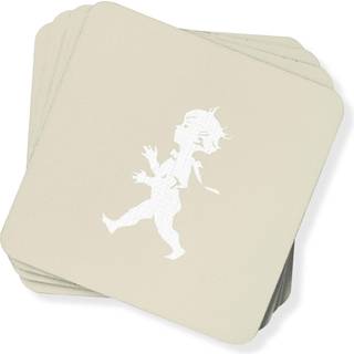 Solstickan Design Solstickan glascoasters 10x10 cm 4-pak Sand