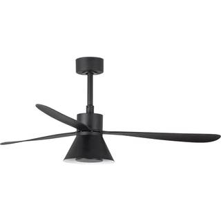 Amelia Cone loftventilator, LED-lampe, sort