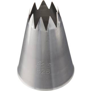 ATECO 828 828-?bent Star Wienerbr?d tip .63 '' ?bningsdiameter-stolfrit st?l stort s?lv