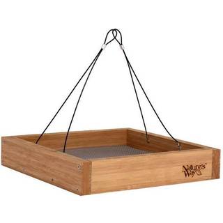 Nature's Way Bird Products Bambus BWF3 Hanging Platform Feeder 12 """" X 12 """"
