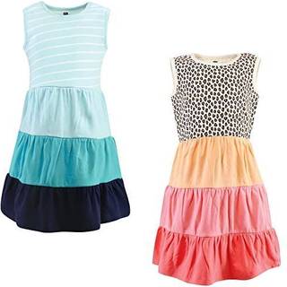 Hudson Baby Girls 'bomuldskjoler Leopard Coral Mint 0-3 måneder