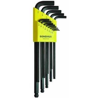 Bondhus 10937 S?t med 13 Balldriver L-Wrenches St?rrelser .050-3/8-tommer