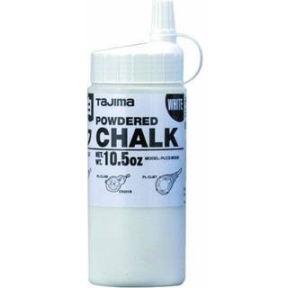 Tajima Micro Chalk-White 10,5 oz (300 g) Ultra-fine snap-line kridt med holdbar flaske og let udfyldningsdyse-PLC2-W300