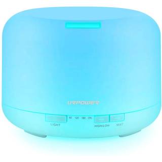 Urpower opgraderede 500 ml essentiel olie diffusor befugtere ultralyd aromaterapi diffusorer med 4 timerindstillinger og vandl?s auto slukning ti