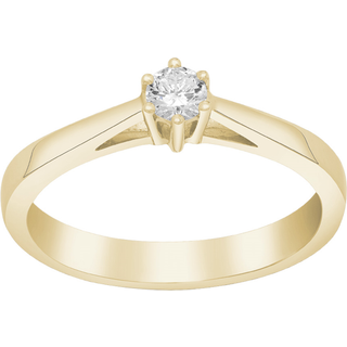 Siersbøl - Afrodite ring i 14kt. guld m. 0,15ct. diamant