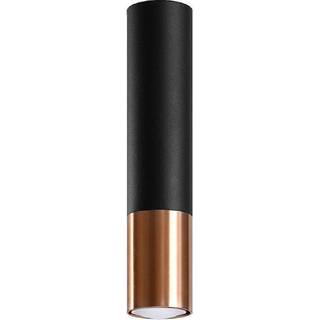 Loftslampe LOOPEZ sort/kobber