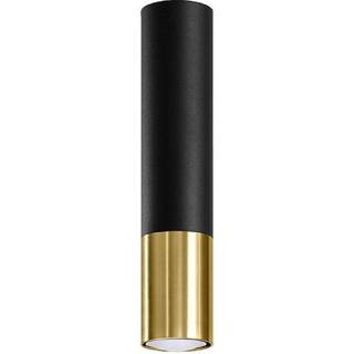 Loftslampe LOOPEZ sort/guld