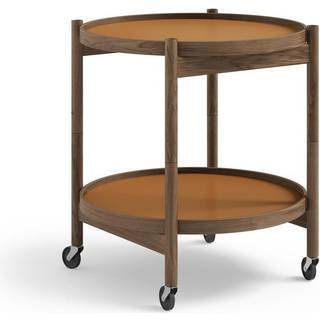 Brdr. Krüger Bølling Bakkebord Røget Eg Clay: Cognac/Black Ø50 cm
