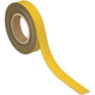 Magnetbånd magnetisk og skrivbart 30mmx10meter gul