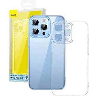 Baseus Phone case Crystal for iPhone 13 Pro (transparent) with all-tempered-glass screen protector and cleaning kit