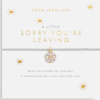 Joma A Little Sorry You're Leaving Bracelet - Adjustable - Silver