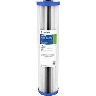 Pentair Pentek R30-20BB Big Blue Sediment Vandfilter 20-tommer Hele hus Plisset polyesterfilterpatron 20 """" X 4.5 """" 30 mikron