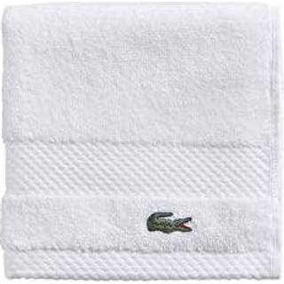 Lacoste Heritage Supima Cotton Wash Cloth White 13 """" X 13 """"