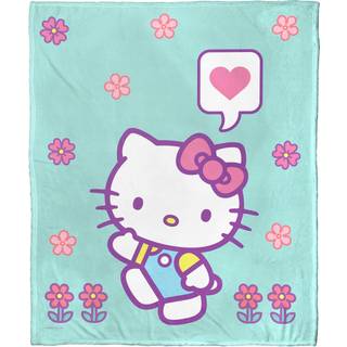 Hello Kitty Falling Flowers Aggretesuko Comics Silk Touch Through Tæppe 50 """" X 60 """" (D0102HARDSU.)
