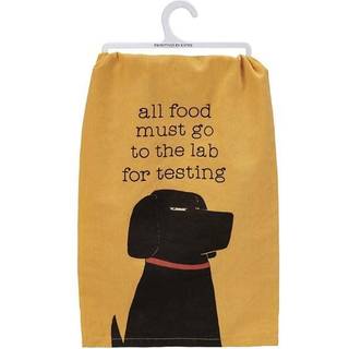Primitiver af Kathy Dekorativt k?kkenh?ndkl?de - Al mad til laboratoriet til test af gul sort fl?de r?d lille
