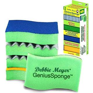 Debbie Meyer Geniussponges-8 Scrubber Sponges med indbyggede lugtblokeringsegenskaber