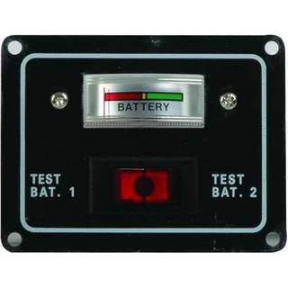 Hovedafbryder &amp; testpanel til batteri med instrument, 12 V / 24 V