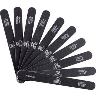 Makartt Nail File 180 240 Grit Emery Boards For Nails 10pcs Nail Files Professional vaskbare fordoblede sider neglefilkit til manikyr pedikyr nat