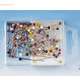 Knappenåle, 100stk. assorterede farver WEDO 56599