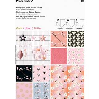 Paper Poetry Motivpapierblock Sakura Sakura 23 Blatt