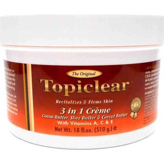 Topiclear 3-i-1 creme: kakaosmør, sheasmør og gulerodssmør - 18 fl oz