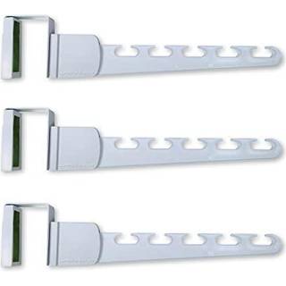 Wonder hænger over døren 3-pack arrangør til tøjbøjler Rumbesparende kaskaderende bøjle kroge hvide