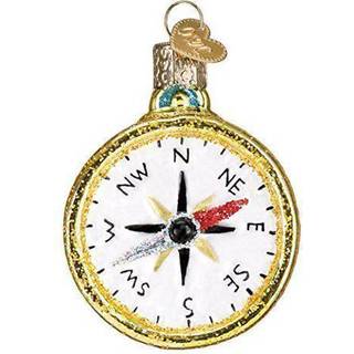 Old World Christmas 36226 Fisherman Collection Glass blæst ornamenter til juletræ kompas