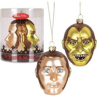 Dr. Jekyll & Mr. Hyde Glass tosidet ferie ornament