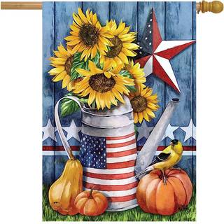 American Autumn Farmfall House House Flag 40 """" X 28 """" Briarwood Lane