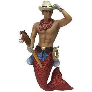 December Diamonds Cowpoke Cowboy med Horse Merman Christmas Ornament 5555078