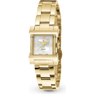 Christina Swiss Made 0,05 ct. Diamond 142GW - Dame - 24 mm - Quartz - Safirglas