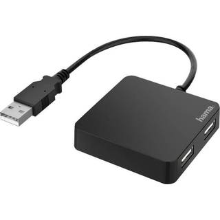 Hama hub - 4 ports USB hub - 4 ports - Sort