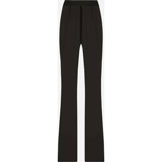Dolce&Gabbana Silk-blend chiffon flared pants - black - XL+